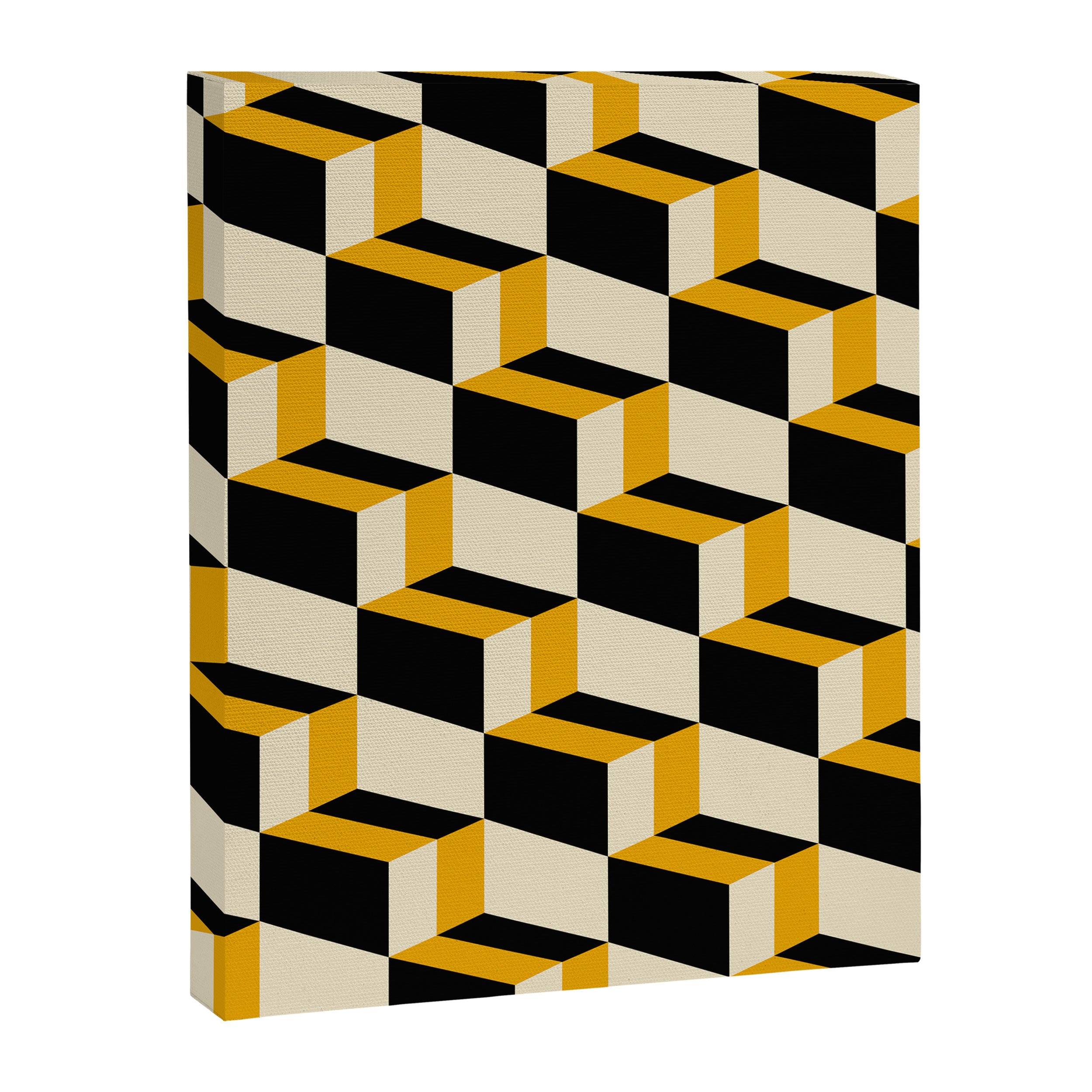 Cuboid Geometric Abstract Shapes Pattern XXIII Canvas Print Gallery Image 8