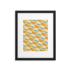 Cuboid Geometric Abstract Shapes Pattern XXVI Framed Art Print Gallery Image 6