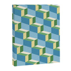 Cuboid Geometric Abstract Shapes Pattern XXVII Canvas Print Gallery Image 8