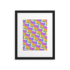 Cuboid Geometric Abstract Shapes Pattern XXVIII Framed Art Print Gallery Image 6