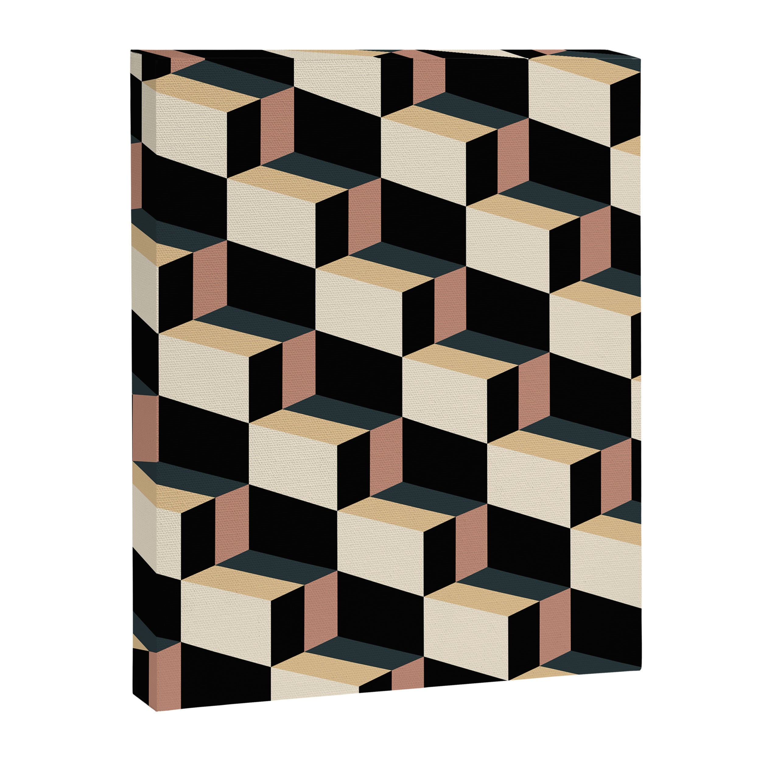 Cuboid Geometric Abstract Shapes Pattern XXXI Canvas Print Gallery Image 8