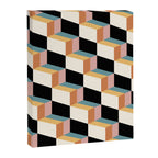 Cuboid Geometric Abstract Shapes Pattern XXXII Canvas Print Gallery Image 8
