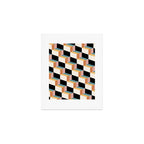 Cuboid Geometric Abstract Shapes Pattern XXXII Art Print Gallery Image 1