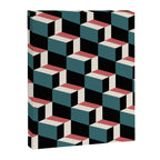 Cuboid Geometric Abstract Shapes Pattern XXXIII Canvas Print Gallery Image 8