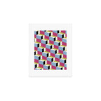 Cuboid Geometric Abstract Shapes Pattern XXXIV Art Print Gallery Image 1
