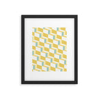 Cuboid Geometric Abstract Shapes Pattern XXXVI Framed Art Print Gallery Image 6