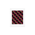 Cuboid Mid Century Abstract Shapes Pattern IV Art Print Gallery Image 1