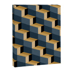 Cuboid Mid Century Abstract Shapes Pattern V Canvas Print Gallery Image 8