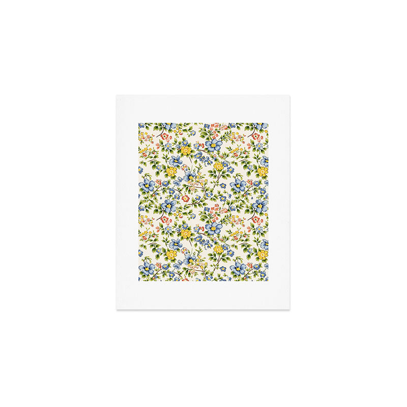 Cute Summer Floral Hand Painted Art Print Gallery Image 1