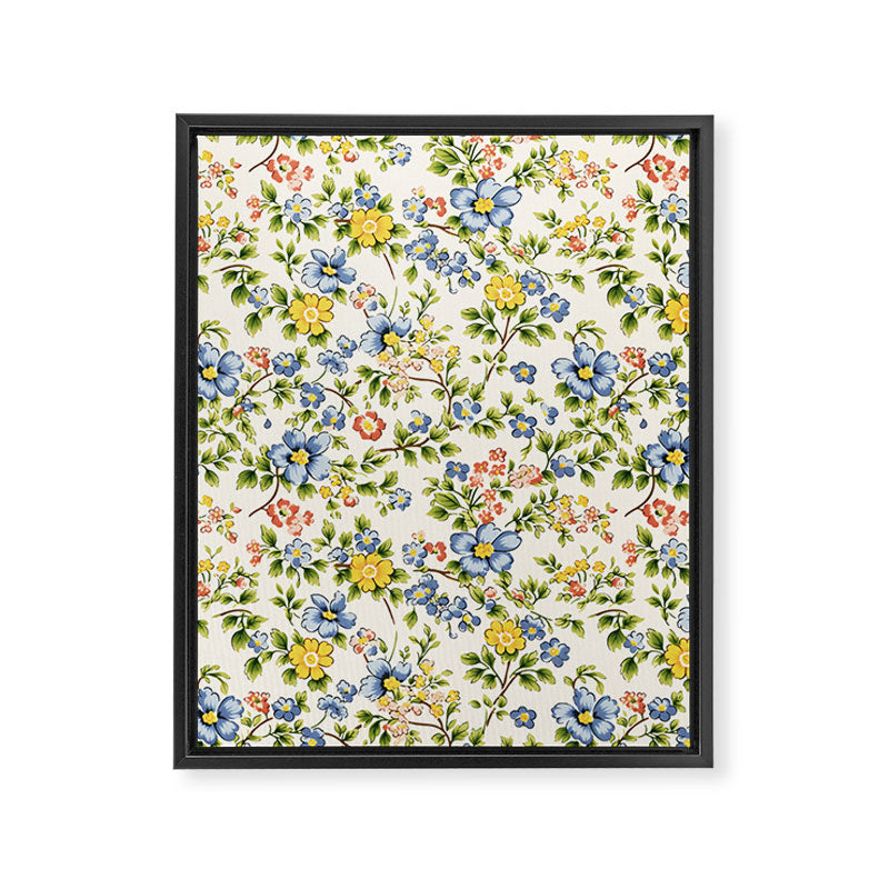Cute Summer Floral Hand Painted Framed Canvas Print Gallery Image 8