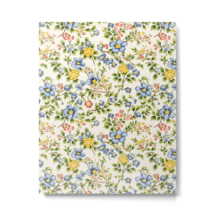 Cute Summer Floral Hand Painted Metal Print Gallery Image 1