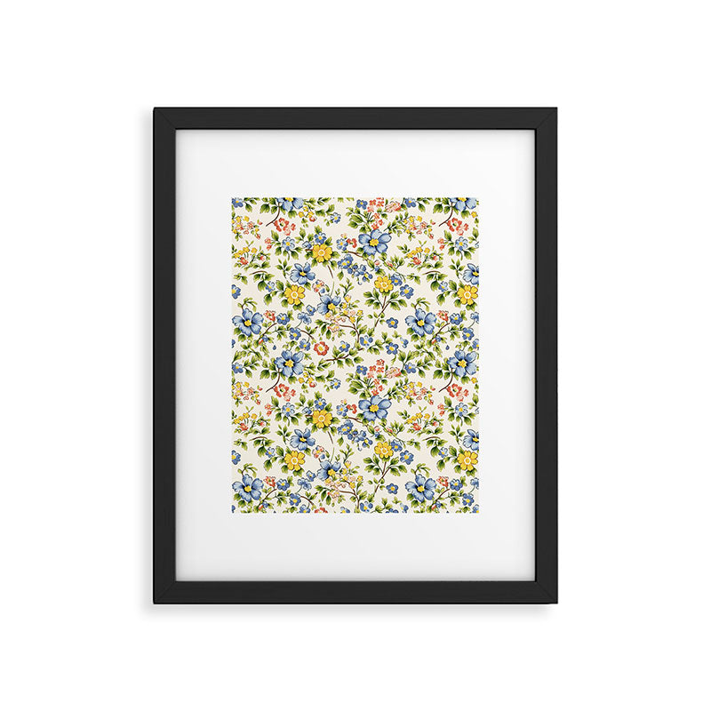 Cute Summer Floral Hand Painted Framed Art Print Gallery Image 6