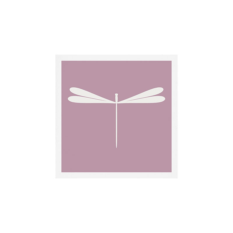 Dragonfly Minimalism XVI Lavender Purple Art Print Gallery Image 1