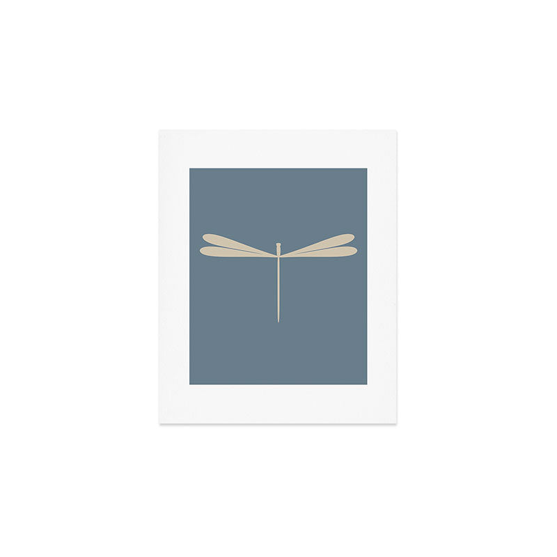 Dragonfly Pattern I Blue Art Print Gallery Image 1