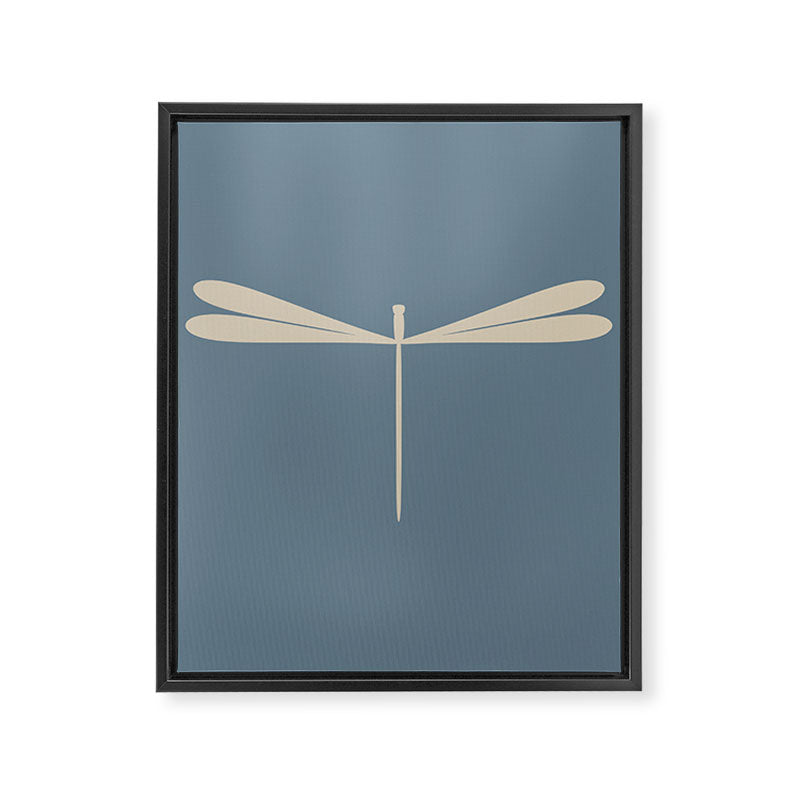 Dragonfly Pattern I Blue Framed Canvas Print Gallery Image 8