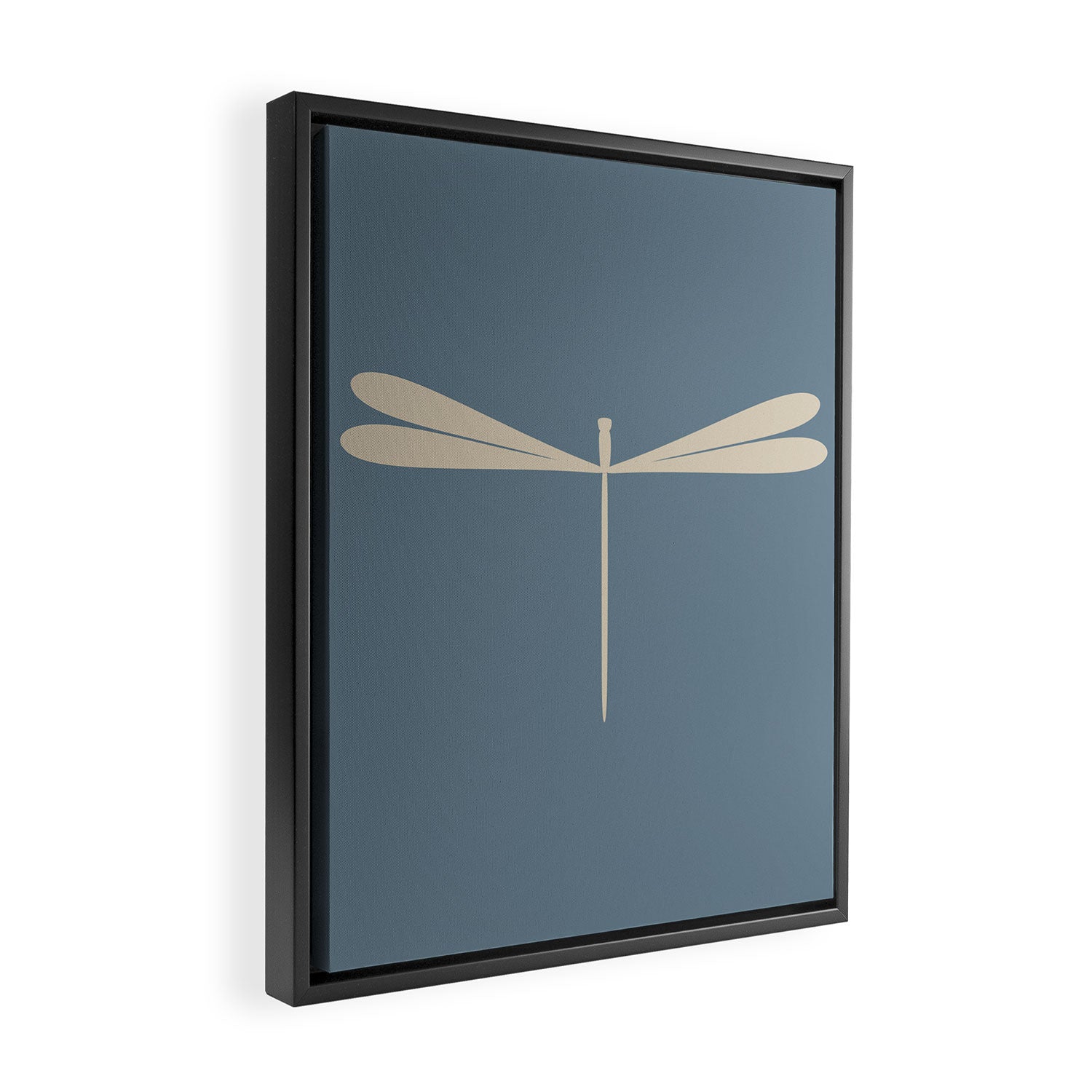 Dragonfly Pattern I Blue Framed Canvas Print Gallery Image 2