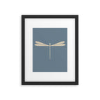 Dragonfly Pattern I Blue Framed Art Print Gallery Image 6