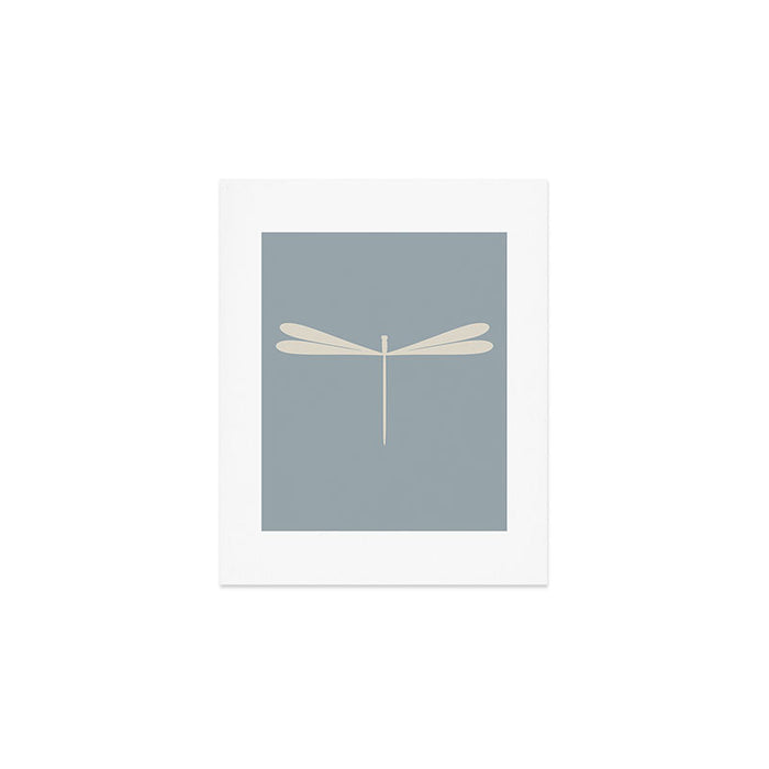 Dragonfly Pattern IX Soft Blue Art Print Gallery Image 1