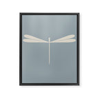 Dragonfly Pattern IX Soft Blue Framed Canvas Print Gallery Image 8