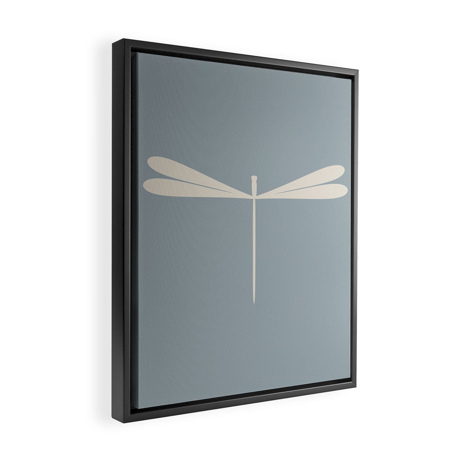 Dragonfly Pattern IX Soft Blue Framed Canvas Print Gallery Image 2