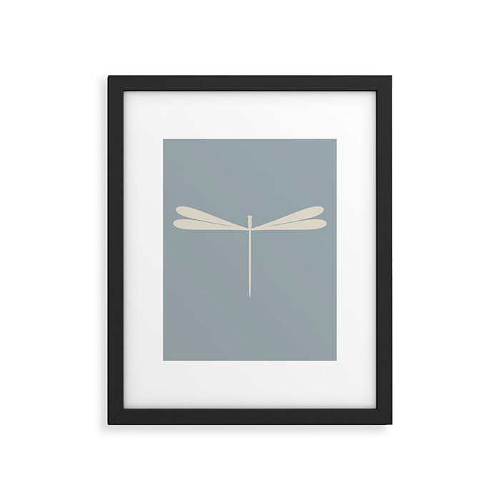 Dragonfly Pattern IX Soft Blue Framed Art Print Gallery Image 1