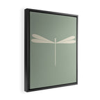 Dragonfly Pattern V Sage Green Framed Canvas Print Gallery Image 2