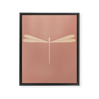 Dragonfly Pattern VI Neutral Rose Framed Canvas Print Gallery Image 8
