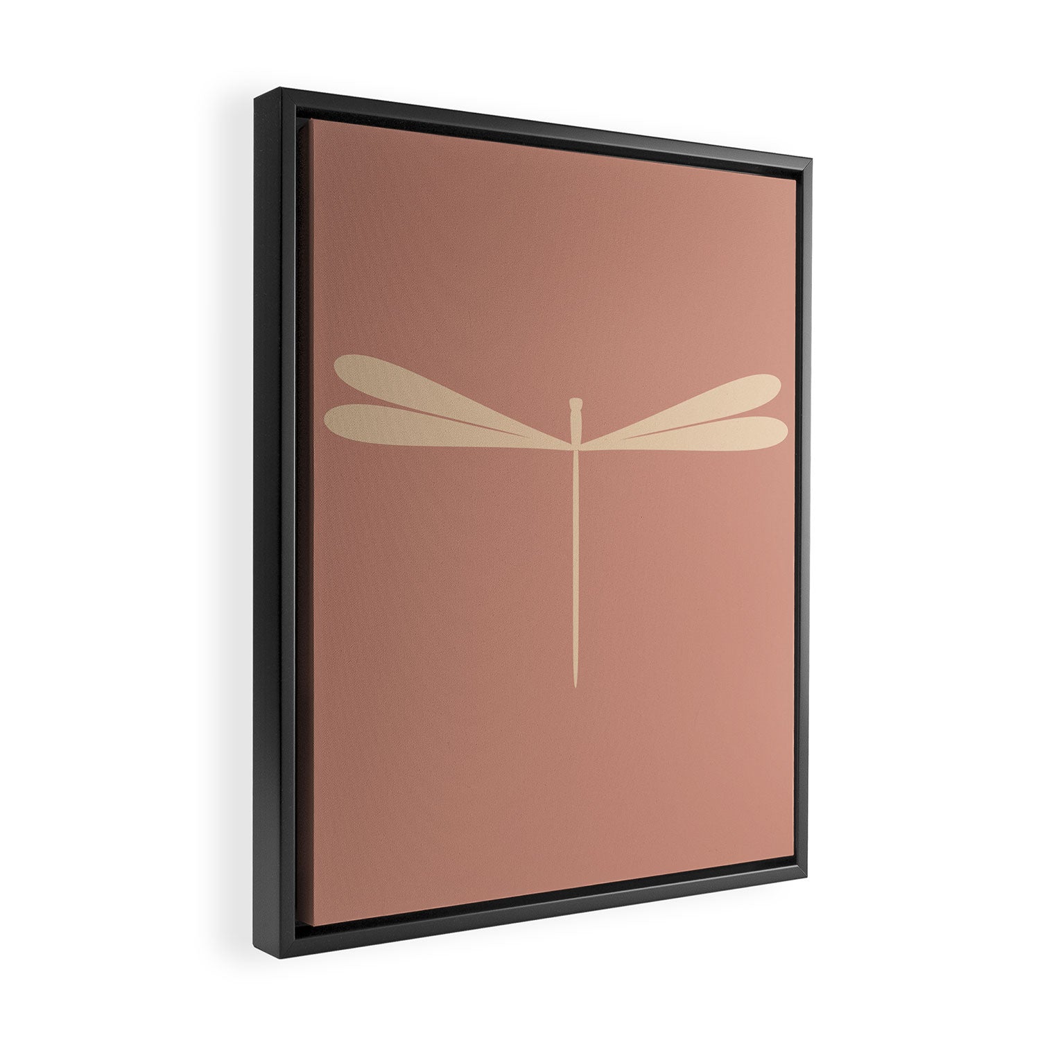 Dragonfly Pattern VI Neutral Rose Framed Canvas Print Gallery Image 2