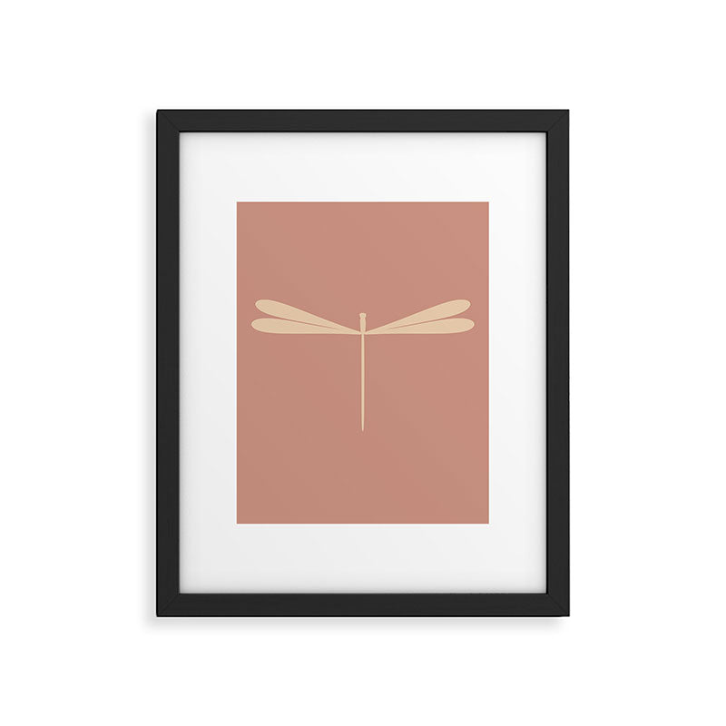 Dragonfly Pattern VI Neutral Rose Framed Art Print Gallery Image 6
