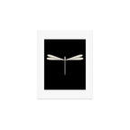 Dragonfly Pattern VII Black Art Print Gallery Image 1