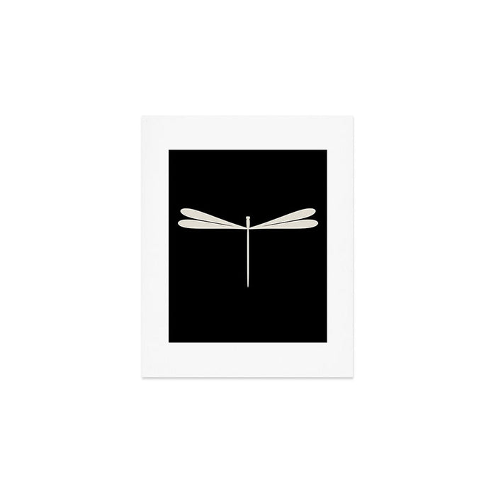 Dragonfly Pattern VII Black Art Print Gallery Image 1