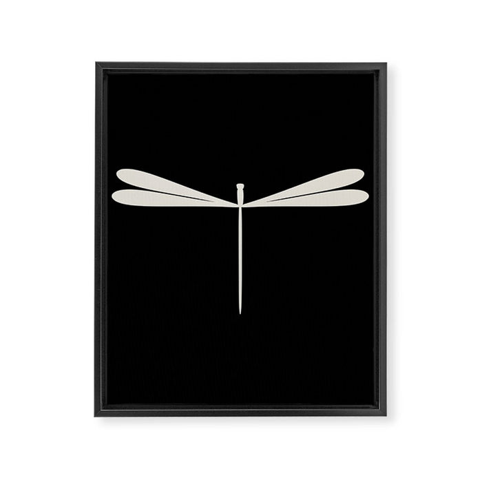Dragonfly Pattern VII Black Framed Canvas Print Gallery Image 1
