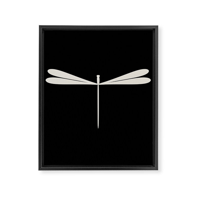 Dragonfly Pattern VII Black Framed Canvas Print Gallery Image 8