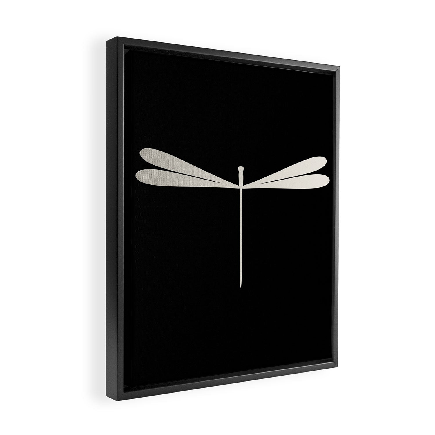 Dragonfly Pattern VII Black Framed Canvas Print Gallery Image 2
