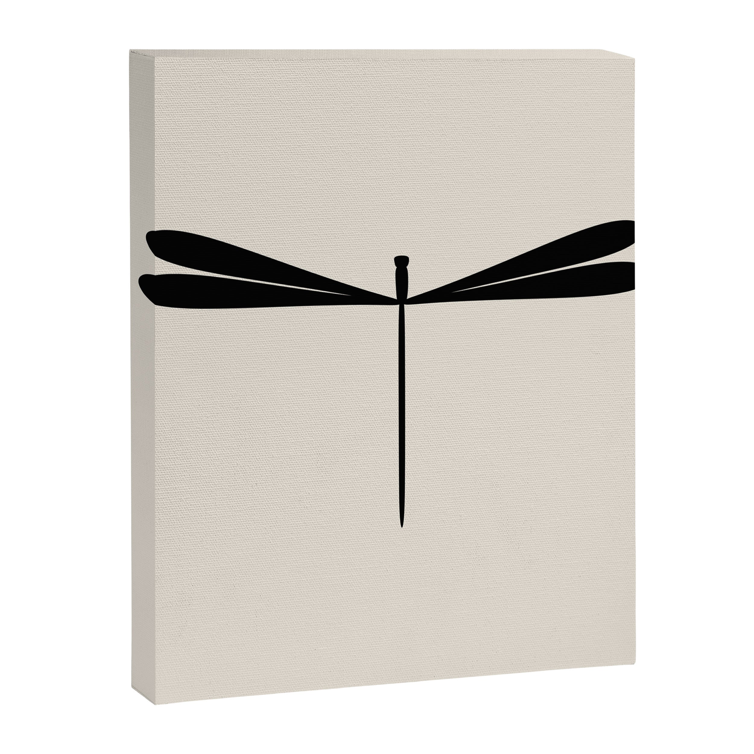 Dragonfly Pattern VIII Neutral Off White Canvas Print Gallery Image 8