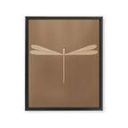 Dragonfly Pattern XI Earthy Beige Framed Canvas Print Gallery Image 8