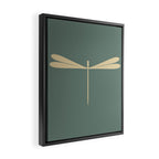 Dragonfly Pattern XII Neutral Green Framed Canvas Print Gallery Image 2