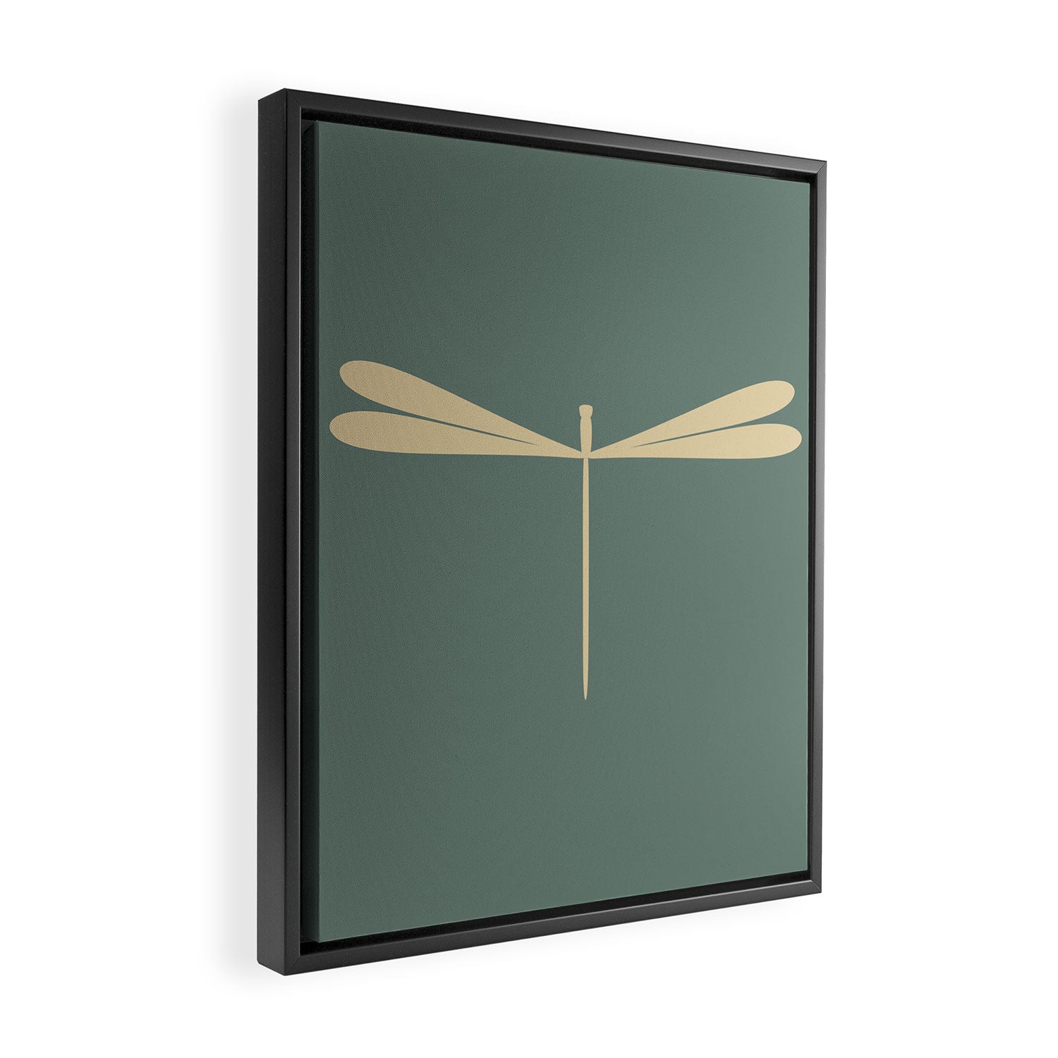 Dragonfly Pattern XII Neutral Green Framed Canvas Print Gallery Image 2