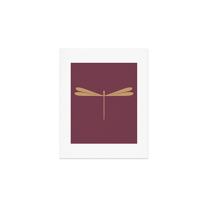Dragonfly Pattern XIII Mauve Art Print Gallery Image 1