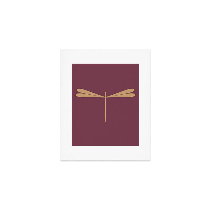 Dragonfly Pattern XIII Mauve Art Print Gallery Image 1
