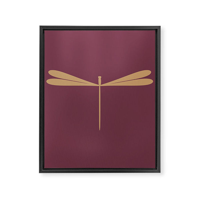 Dragonfly Pattern XIII Mauve Framed Canvas Print Gallery Image 1