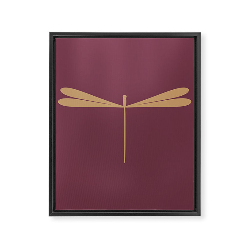 Dragonfly Pattern XIII Mauve Framed Canvas Print Gallery Image 8
