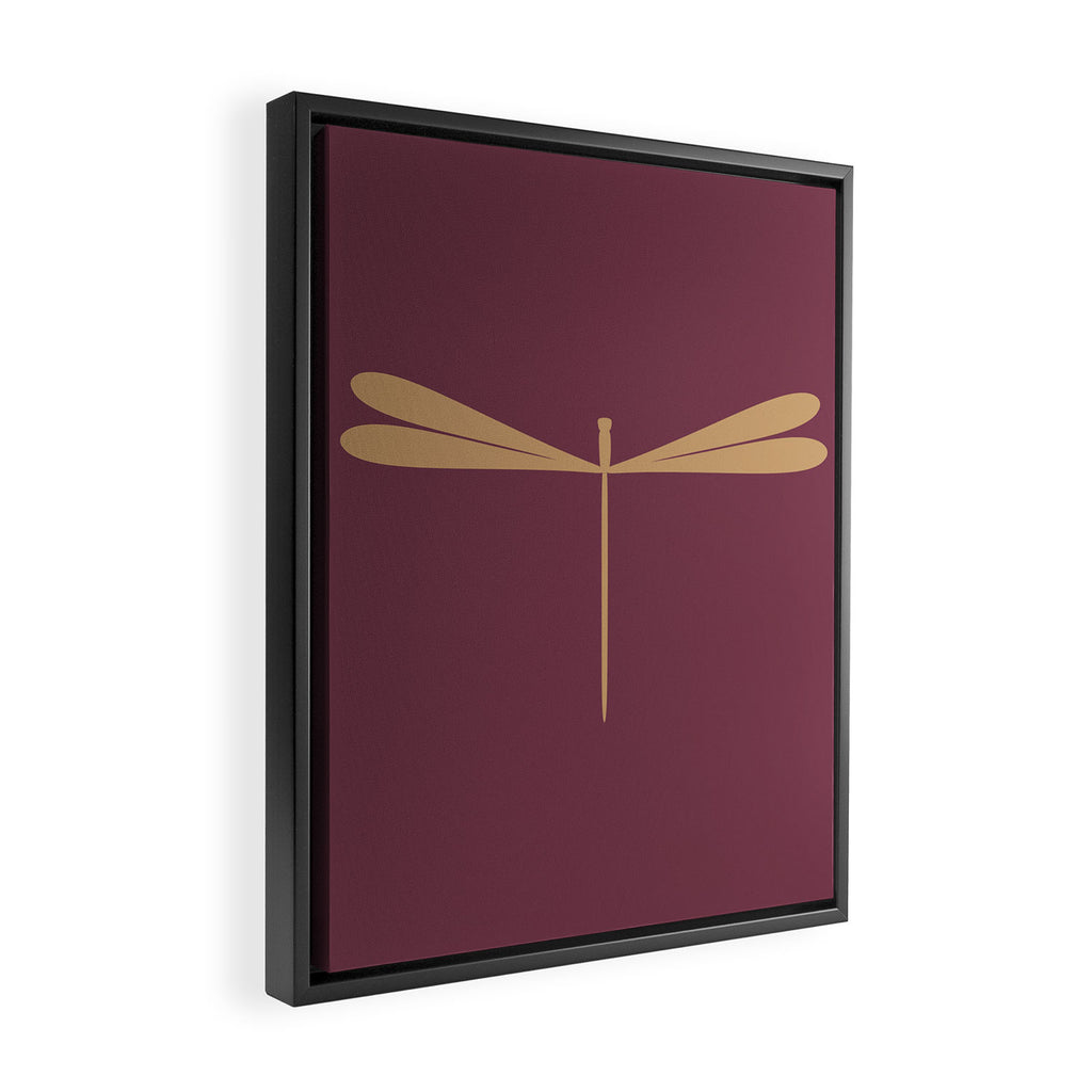 Dragonfly Pattern XIII Mauve Framed Canvas Print Gallery Image 2