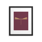 Dragonfly Pattern XIII Mauve Framed Art Print Gallery Image 6