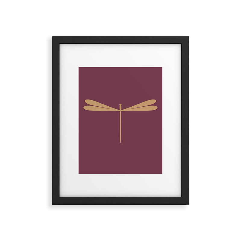 Dragonfly Pattern XIII Mauve Framed Art Print Gallery Image 6