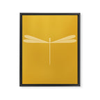 Dragonfly Pattern XIV Golden Yellow Framed Canvas Print Gallery Image 8