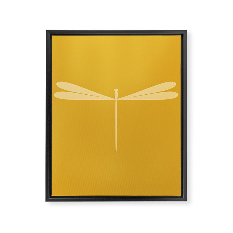 Dragonfly Pattern XIV Golden Yellow Framed Canvas Print Gallery Image 8