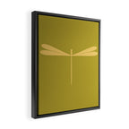 Dragonfly Pattern XV Chartreuse Green Framed Canvas Print Gallery Image 2