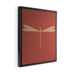 Dragonfly Pattern XVI Rose Pink Framed Canvas Print Gallery Image 2