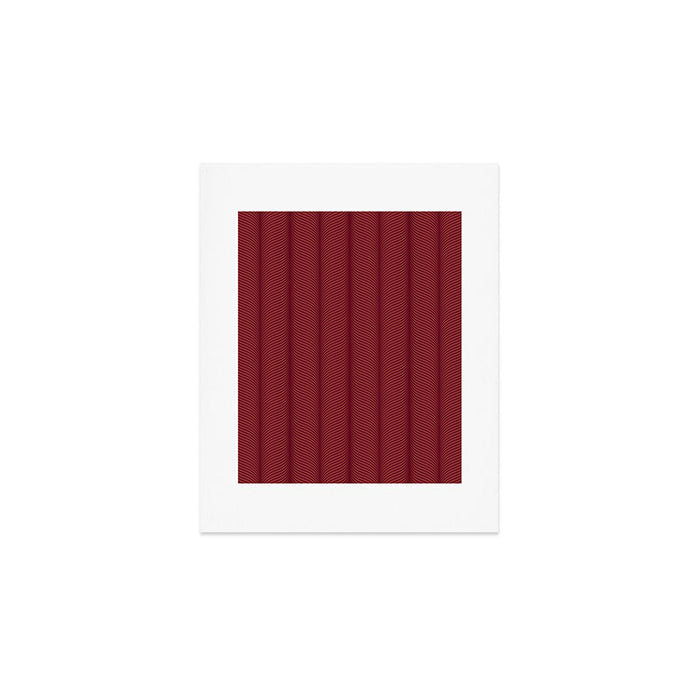 Elysian IV Ruby Red Art Print Gallery Image 1